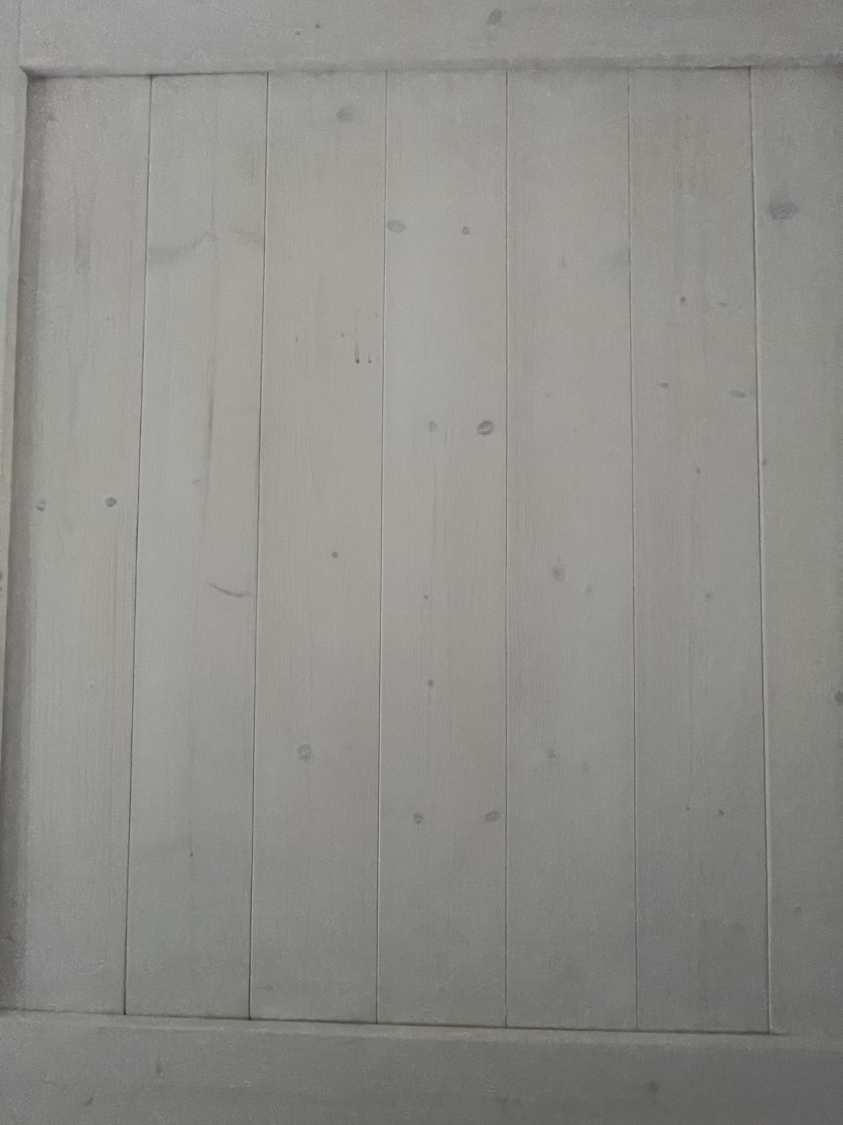 EaseLife 36in x 84in Sliding Barn Wood Door, Interior Doors, DIY Assemblely, Solid Natural Spruce Panelled Slab, Easy Install, Apply to Rooms & Storage Closet, H-Frame customer photo 2