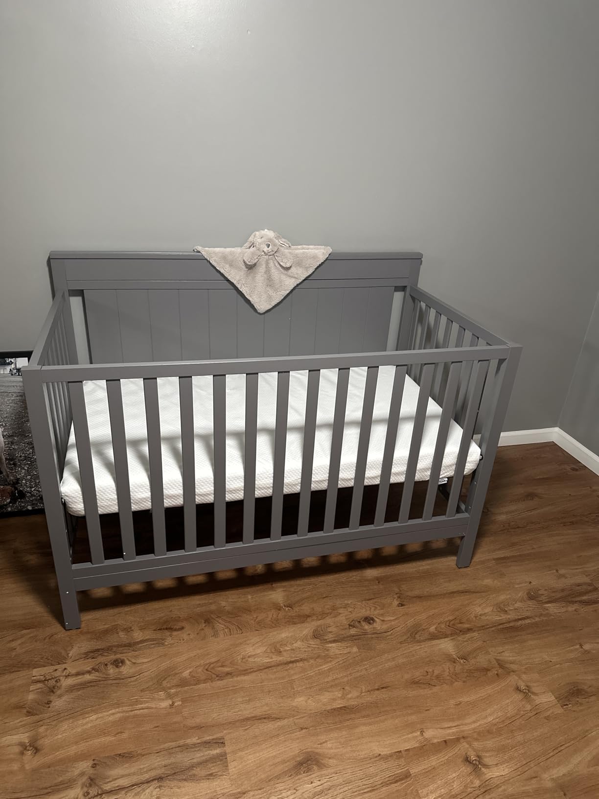 Oxford Baby Lazio 4-in-1 Convertible Crib, Dove Gray, GreenGuard Gold Certified customer photo 1