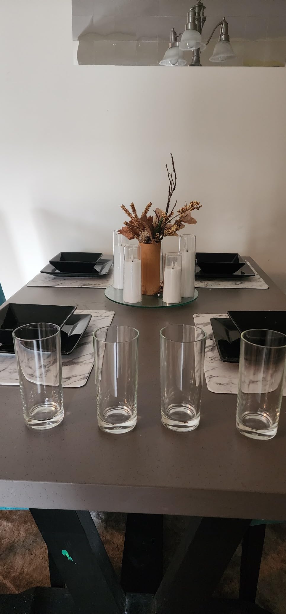 Godinger Highball Drinking Glasses, Italian Made Tall Glass Cups, Water Glasses Drinking Set, Cocktail Glasses - 14oz, Set of 4, Made In Italy customer photo 2