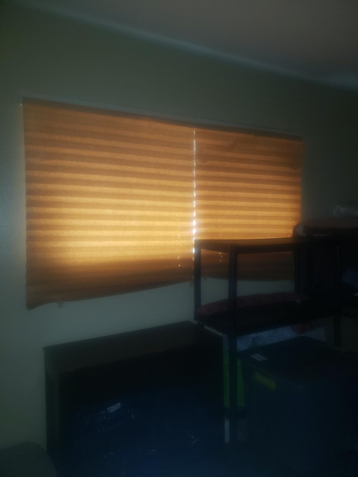 Changshade 6-Pack Pleated Paper Temporary Shades Cordless Light Filtering Cut to Size Temporary Paper Blinds for Indoor Windows of Office, Bedroom, Bathroom, Living Room, 36