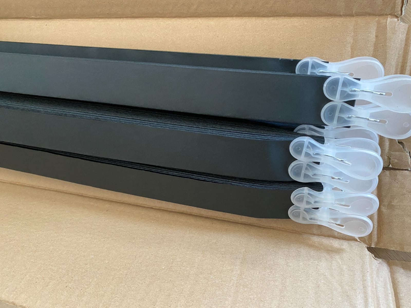 Changshade 6-Pack Pleated Paper Temporary Shades Cordless Light Filtering Cut to Size Temporary Paper Blinds for Indoor Windows of Office, Bedroom, Bathroom, Living Room, 36