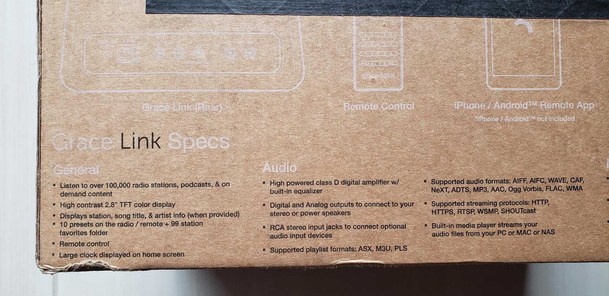 Grace Link Internet Radio Tuner + SiriusXM, Pandora, Spotify Connect, with Chromecast Built-in: Stream Hi-Fi Music to Your Stereo System (no Built-in Speaker) customer photo 1