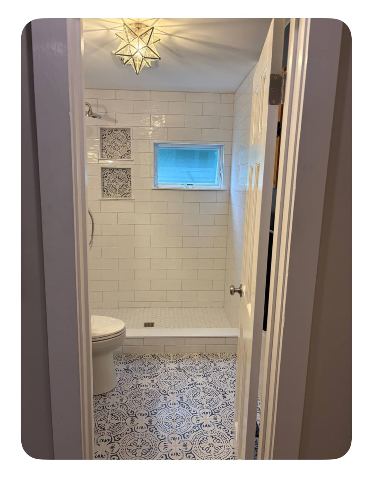 MSI Indigo 8x8in Encaustic Glazed Porcelain Wall Floor Tile Flooring customer photo 1
