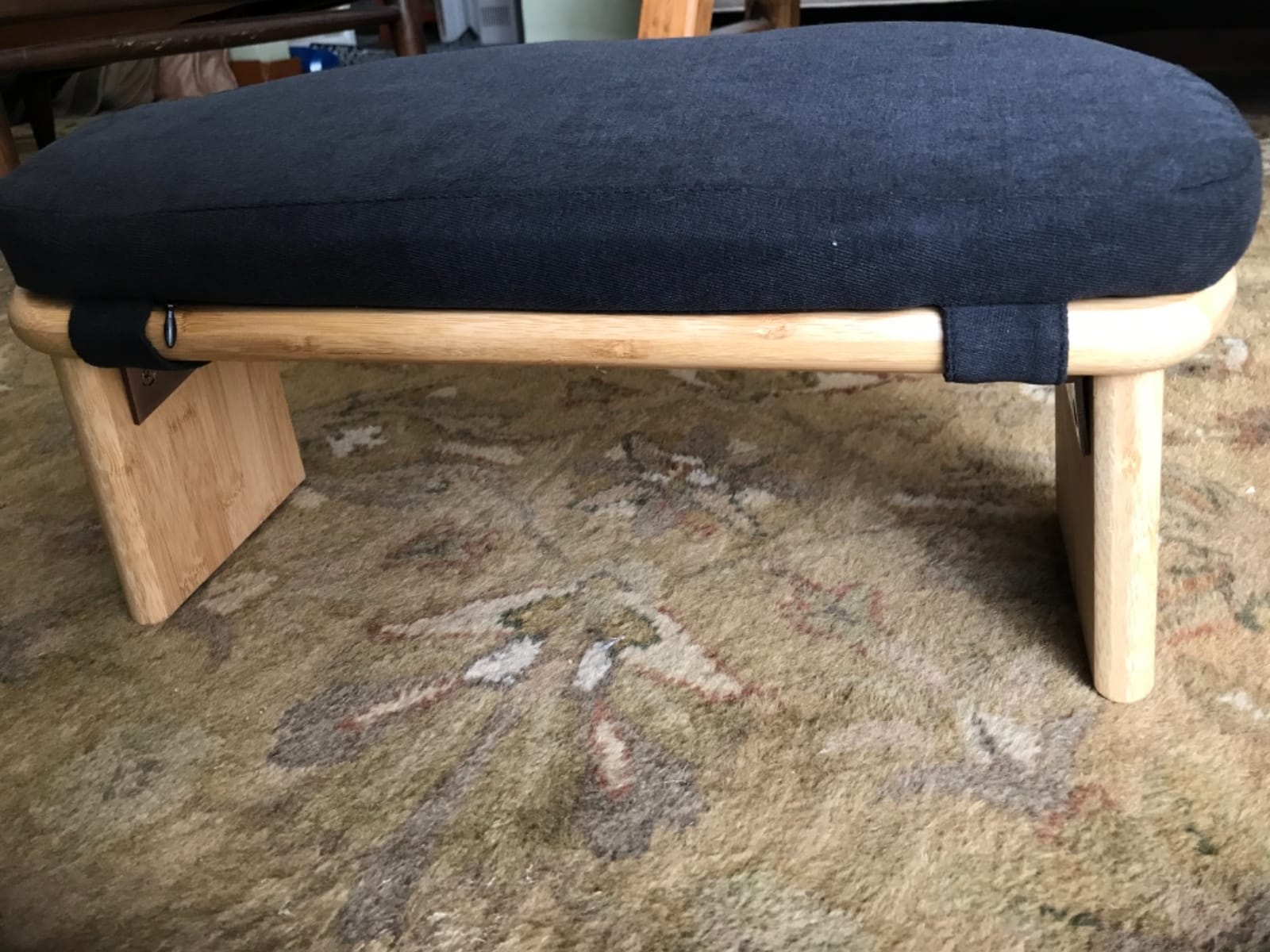 Mindful Modern Folding Meditation Bench - Bamboo Kneeling Stool w/Locking Magnetic Hinges customer photo 2