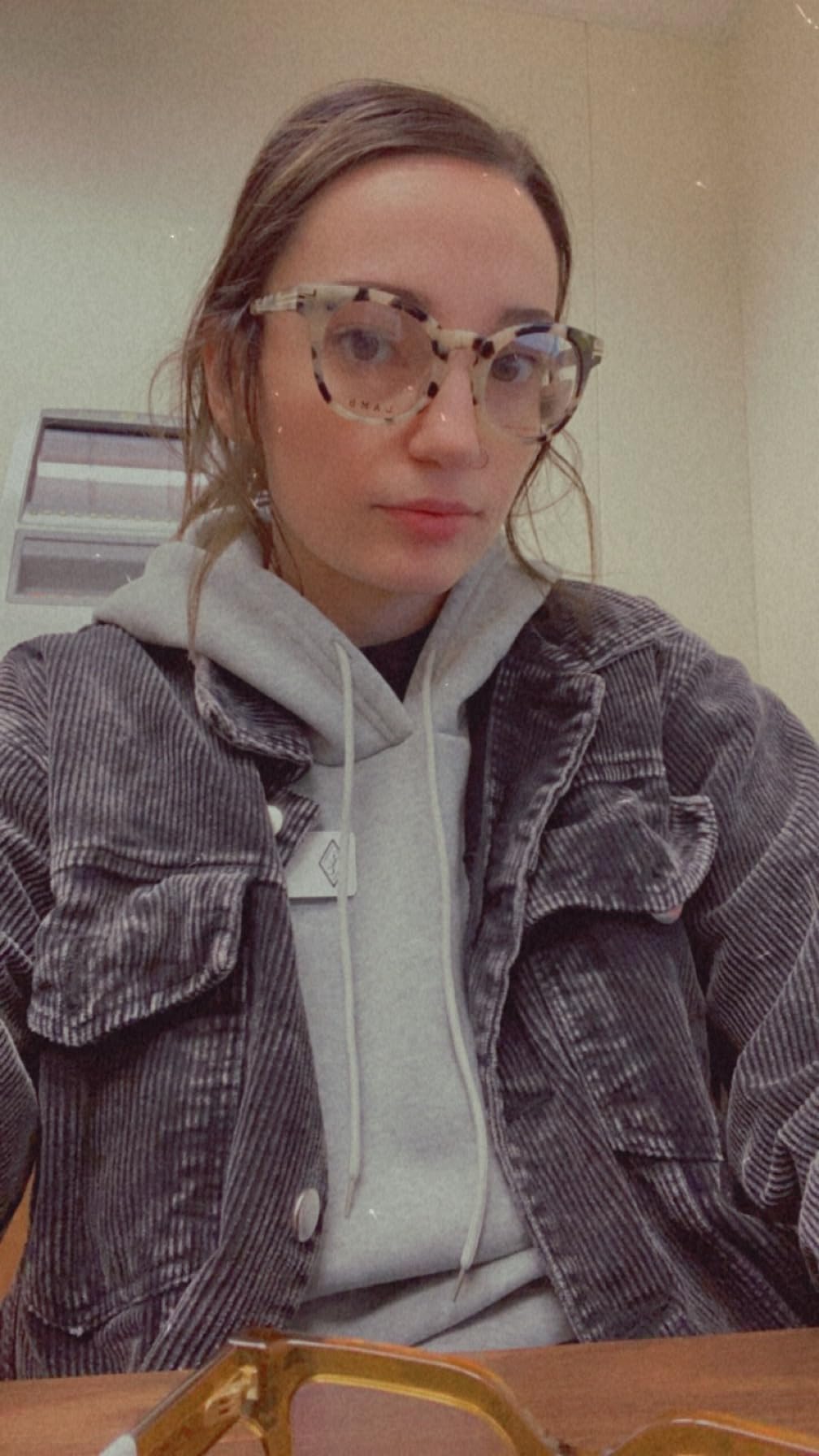 Fall Jackets for Women Trendy Corduroy Jacket Retro Oversized Coat customer photo 2