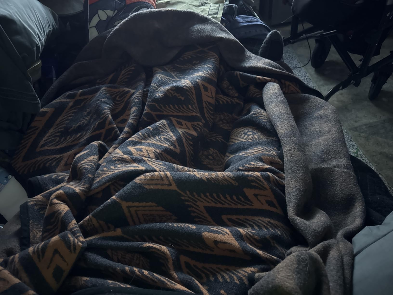 PuTian Merino Wool Blanket, Throw for Camping, 87
