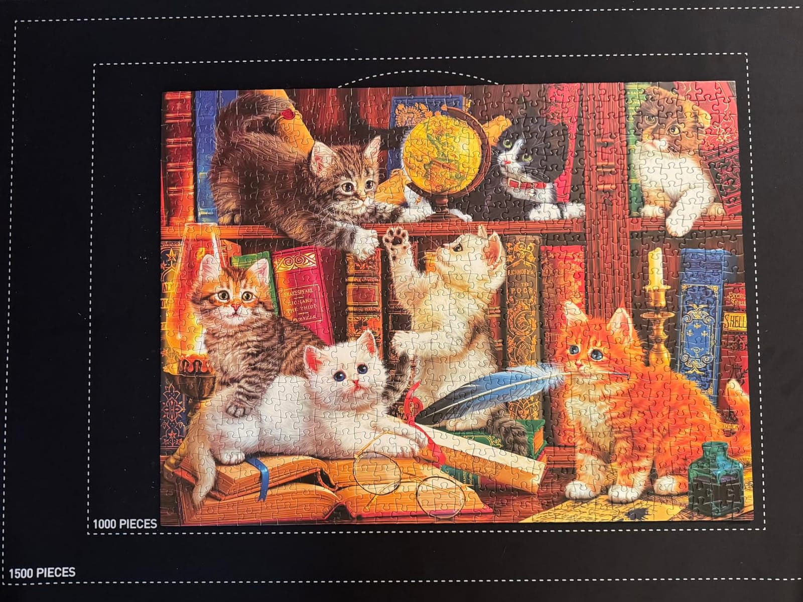 The Original Newverest Jigsaw Puzzle Mat Roll Up, Saver Pad 46