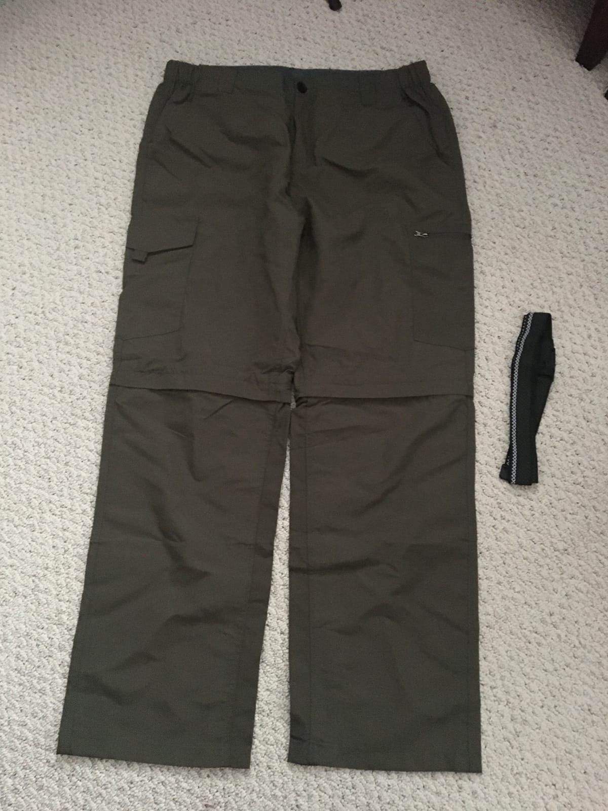 Mens Hiking Pants Convertible Lightweight Quick Dry Zip Off Fishing Safari Camping Travel Boy Scout Pants customer photo 2