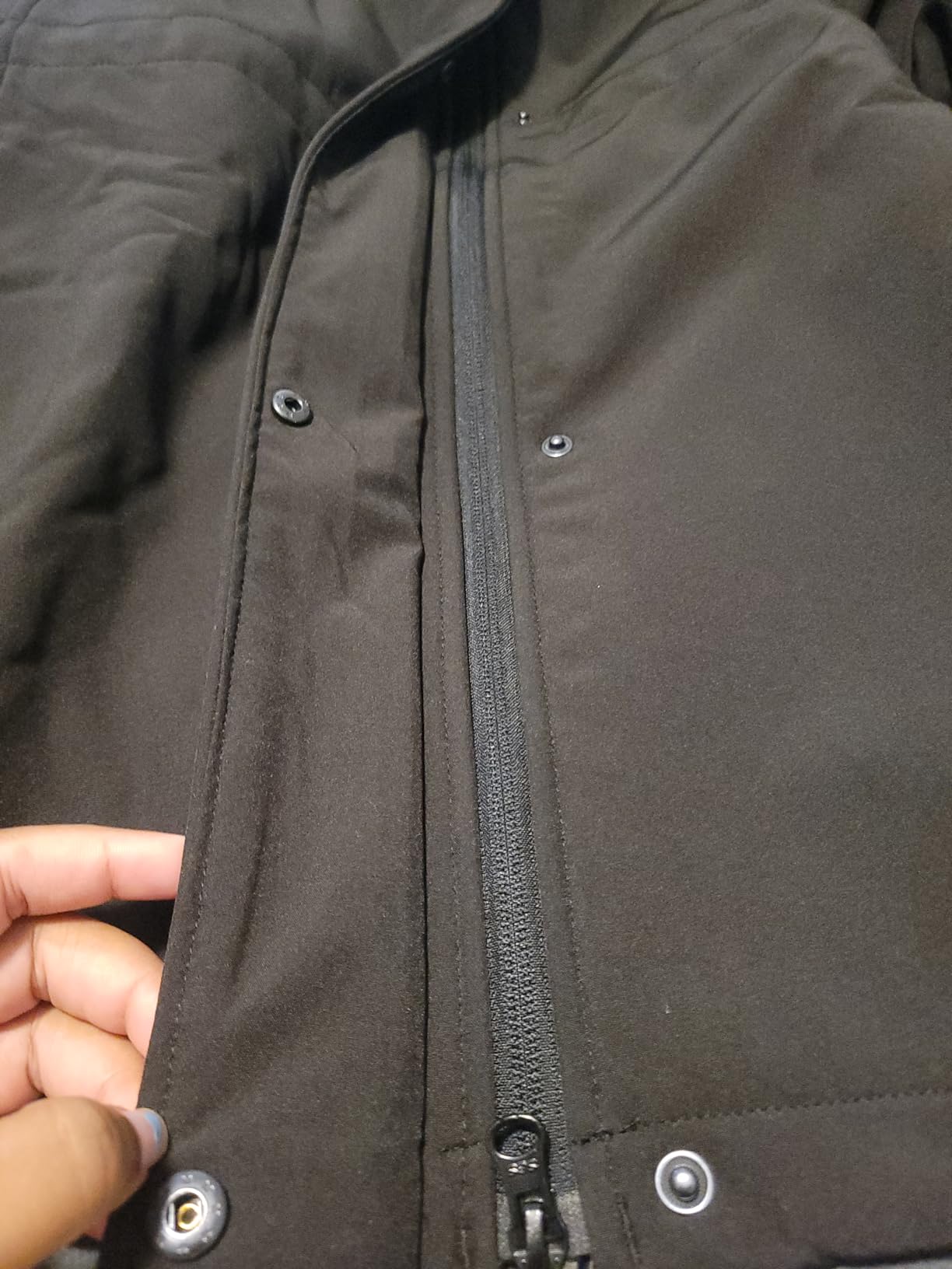 33,000ft Women's Softshell Long Jacket with Hood Fleece Lined Windproof Warm up Waterproof Windbreaker customer photo 2