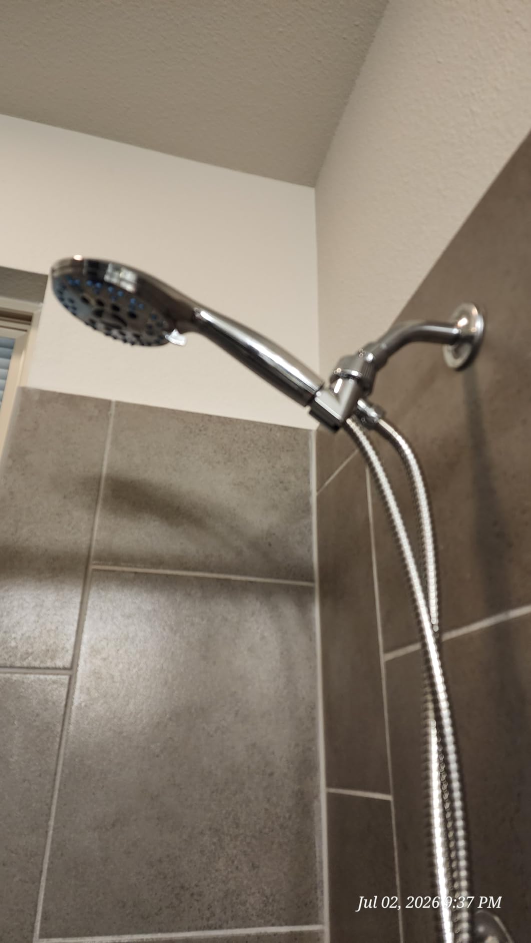AquaCare High Pressure 8-mode Handheld Shower Head - Anti-clog Nozzles, Built-in Power Wash to Clean Tub, Tile & Pets, Extra Long 6 ft. Stainless Steel Hose, Wall & Overhead Brackets customer photo 2