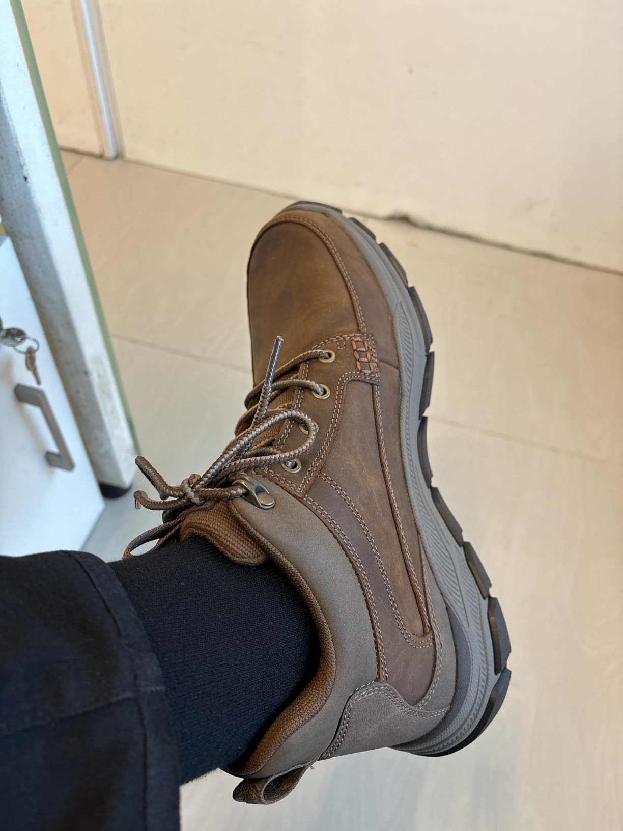 Skechers Men's Respected Boswell Boot | Casual, Relaxed Fit, Air-Cooled Memory Foam, Goga Mat Arch, Water-Repellent customer photo 1
