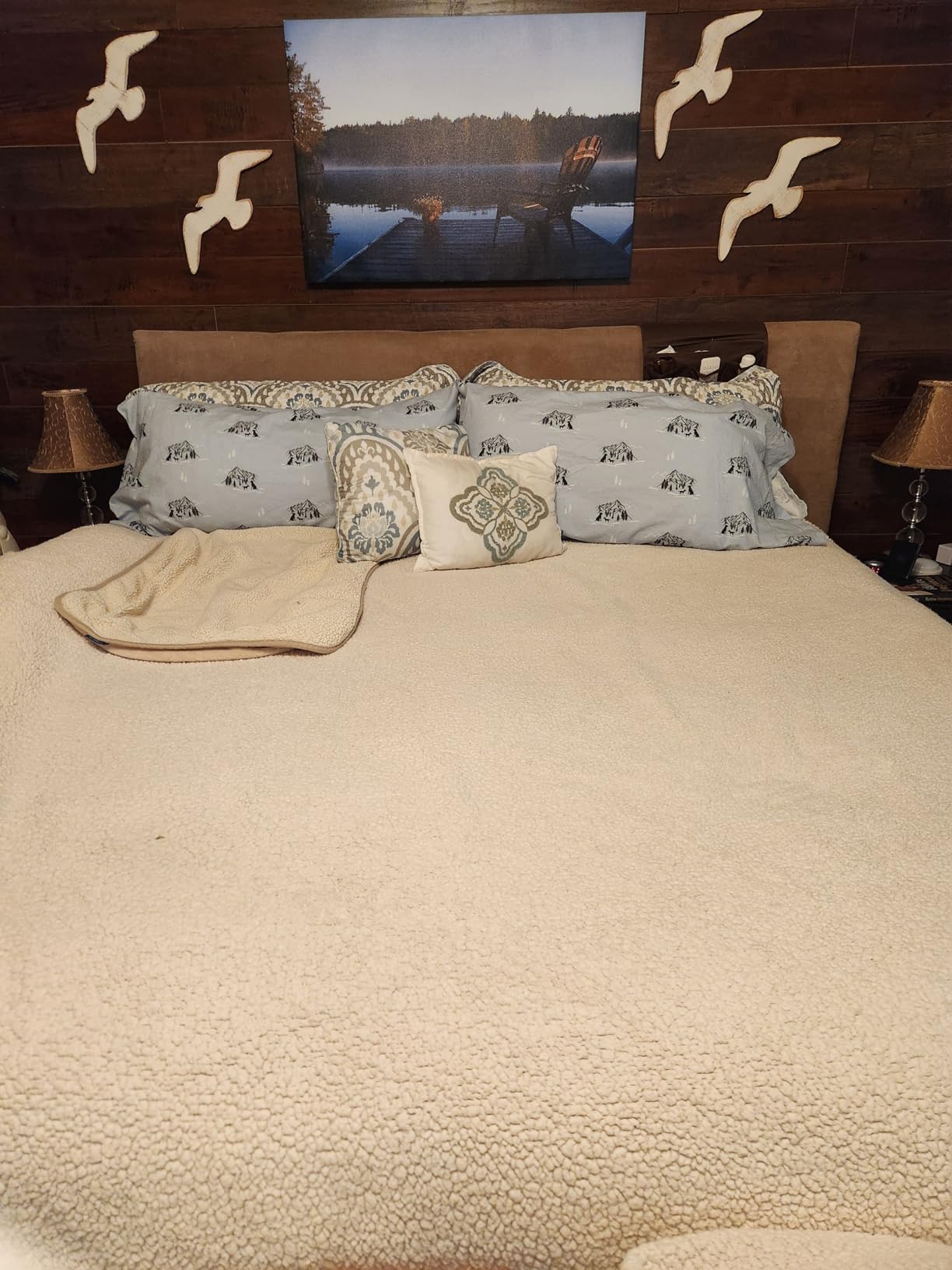 RUVANTI 100% Cotton Flannel Sheets Queen Size 4 Pcs Set, DNA Plaid | Double Brushed, Deep Pockets 16 Inches, All Seasons Comfort, Breathable & Extra Soft, Warm & Cozy Bedding customer photo 2