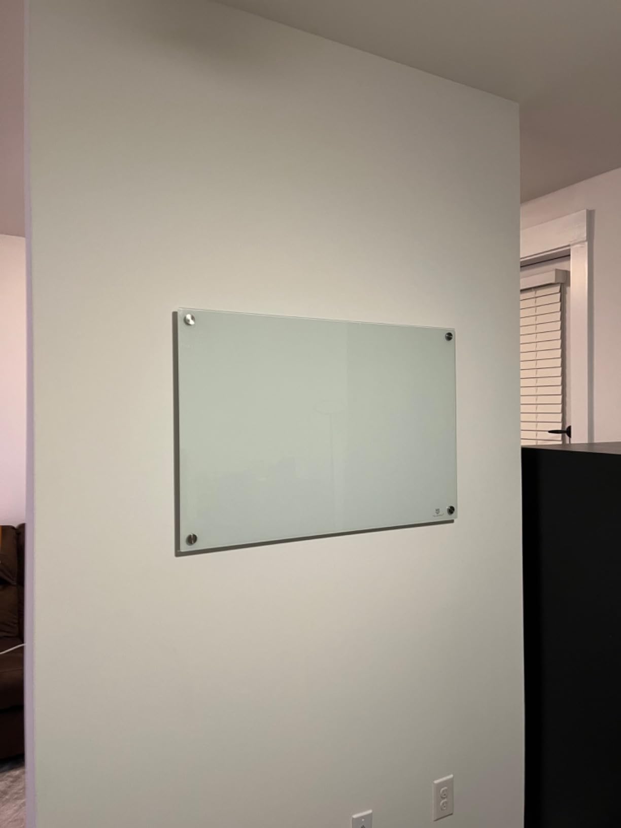 Glass Dry-Erase Board - 36 x 24 Inches Wall Mounted Whiteboard with Magnetism, Large Frameless Glass White Board for Office, Home & School customer photo 1