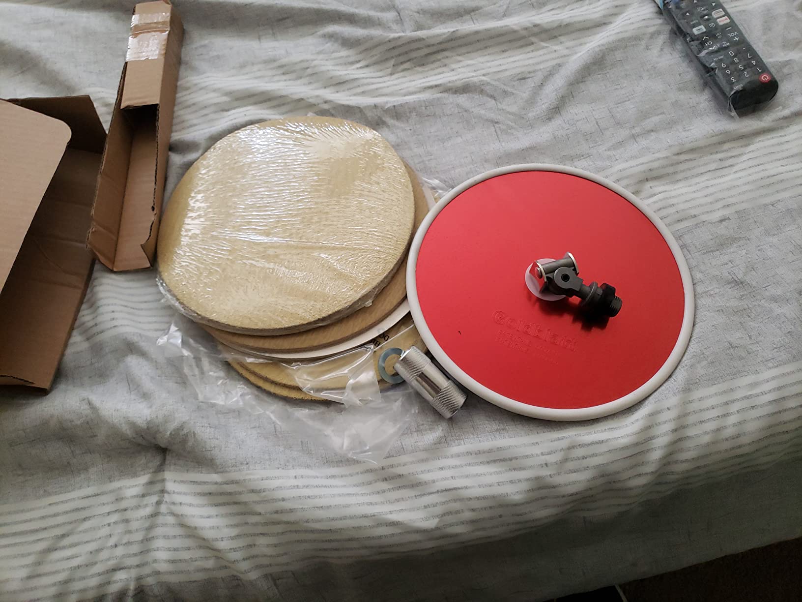 Goldblatt 9 Inch Drywall Sander, with 30pcs Sanding Discs-Hook and Loop 80 x 100/180 Mixed Grit, for Wall Cleaning and Polishing customer photo 1