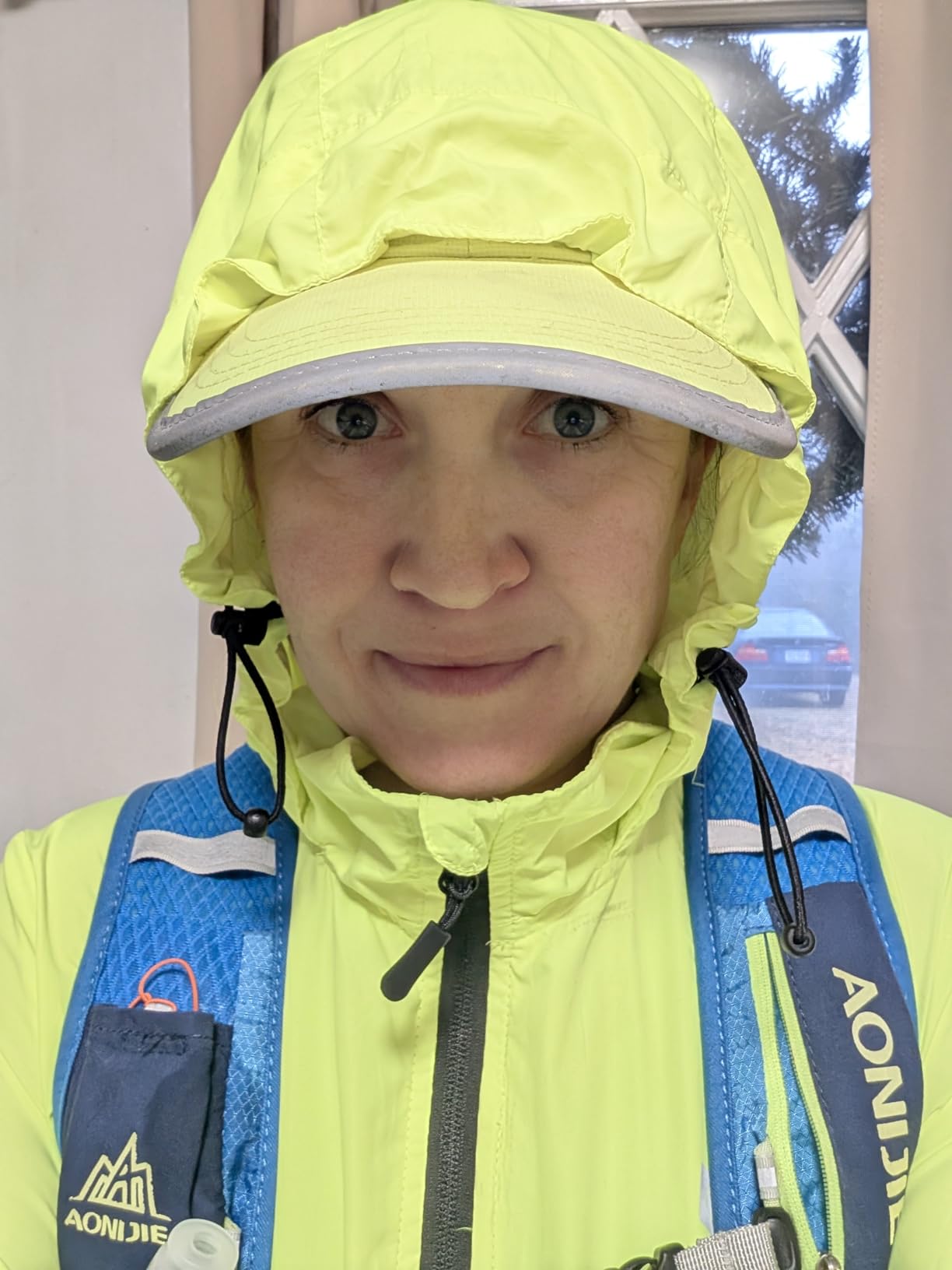 FitsT4 Sports Womens Running Cycling Windbreaker Reflective Jackets Hooded customer photo 1