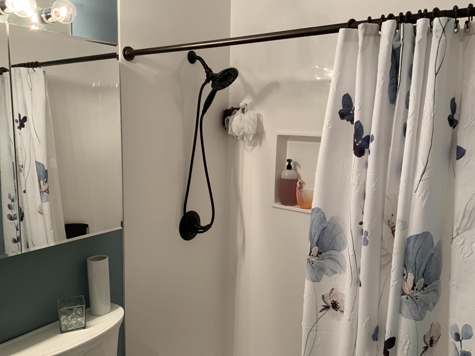 Delta Arvo 14 Series Brushed Nickel Shower Faucet Set with In2ition 2-in-1 Dual Shower Head with HandHeld Spray Combo, Valve Trim Kit, SpotShield Stainless 142840-SP-I (Valve Included) customer photo 1