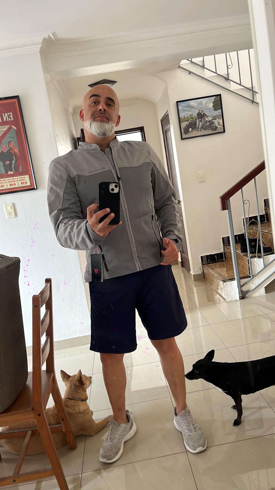 SHIMA OPENAIR Motorbike Jacket for Men - Lightweight Breathable Summer Mesh Mens City Biker Jacket customer photo 2