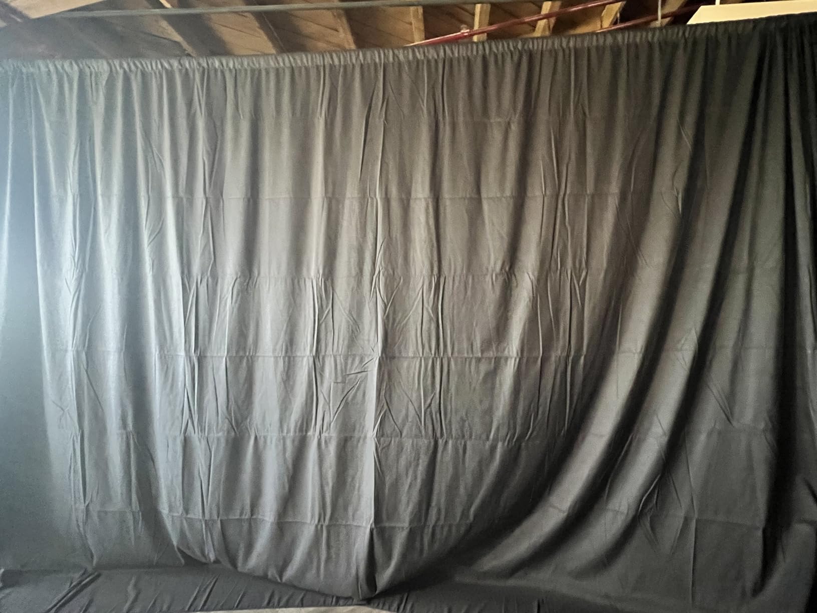 CPLIRIS 10x20ft Black Backdrop for Photography, Dual-Size Dual-Pocket Design Photo Booth Background for Portrait Photoshoot, Party and Video with Both Options of 10 feet and 20 feet in Width customer photo 2
