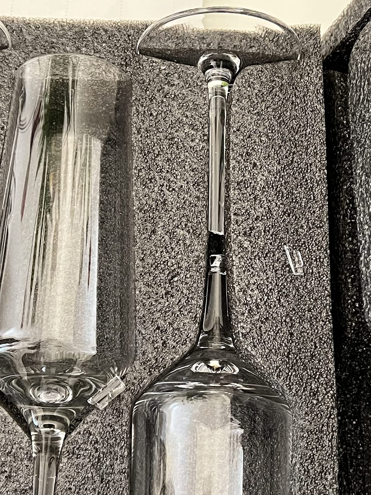 Chouggo Champagne Flutes Glass Set of 6, Hand Blown Glasses - Hand Crafted by Artisans - Premium Crystal - Gift for Birthday, Wedding, Anniversary, Christmas - 8oz, Clear customer photo 1
