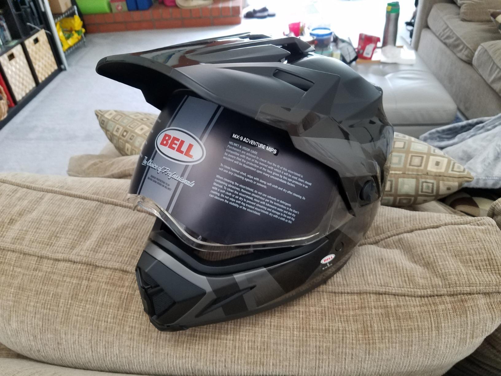 Bell MX-9 Adventure MIPS Dual Sport Helmet | Dual sport adventure helmet with MIPS, flip up anti-fog shield with goggle room, removable visor, Bluetooth speaker pockets customer photo 2