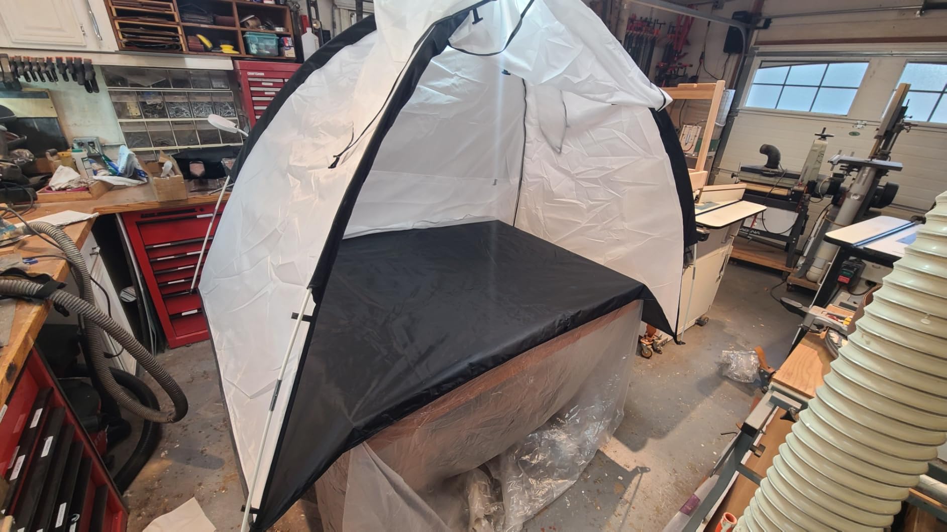 3.1x3.2x3.3ft Portable Spray Paint Booth Tent for Spray Painting Furniture customer photo 1
