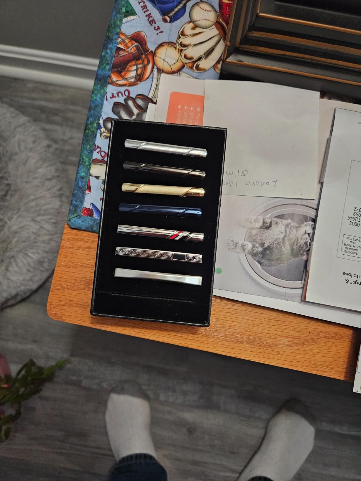 8Pcs Brass Tie Clips for Men,4-Color, Tie Clip,Gift Box customer photo 1