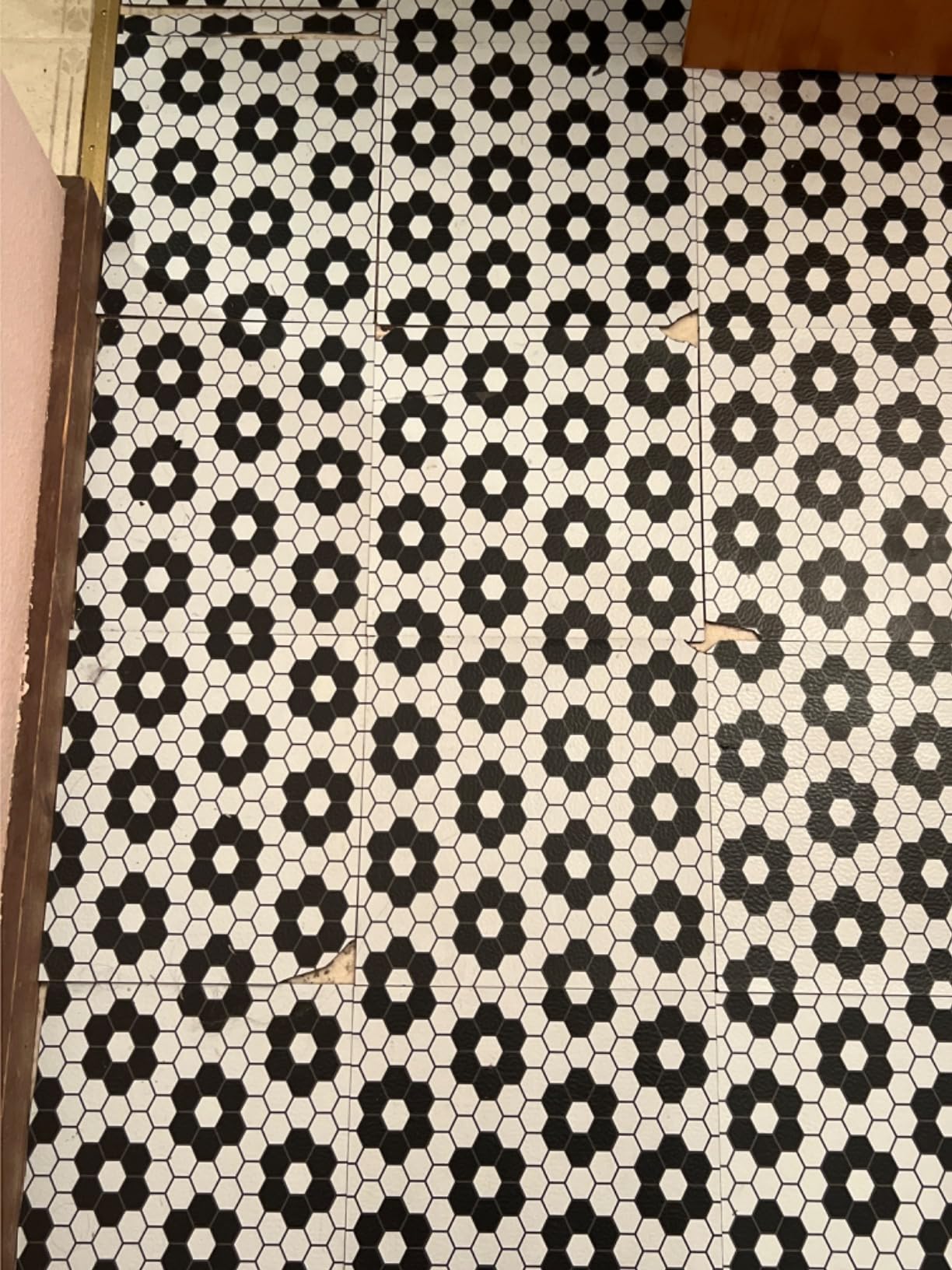 FloorPops Black Biscotto Peel & Stick Floor Tiles, FP3931 customer photo 1