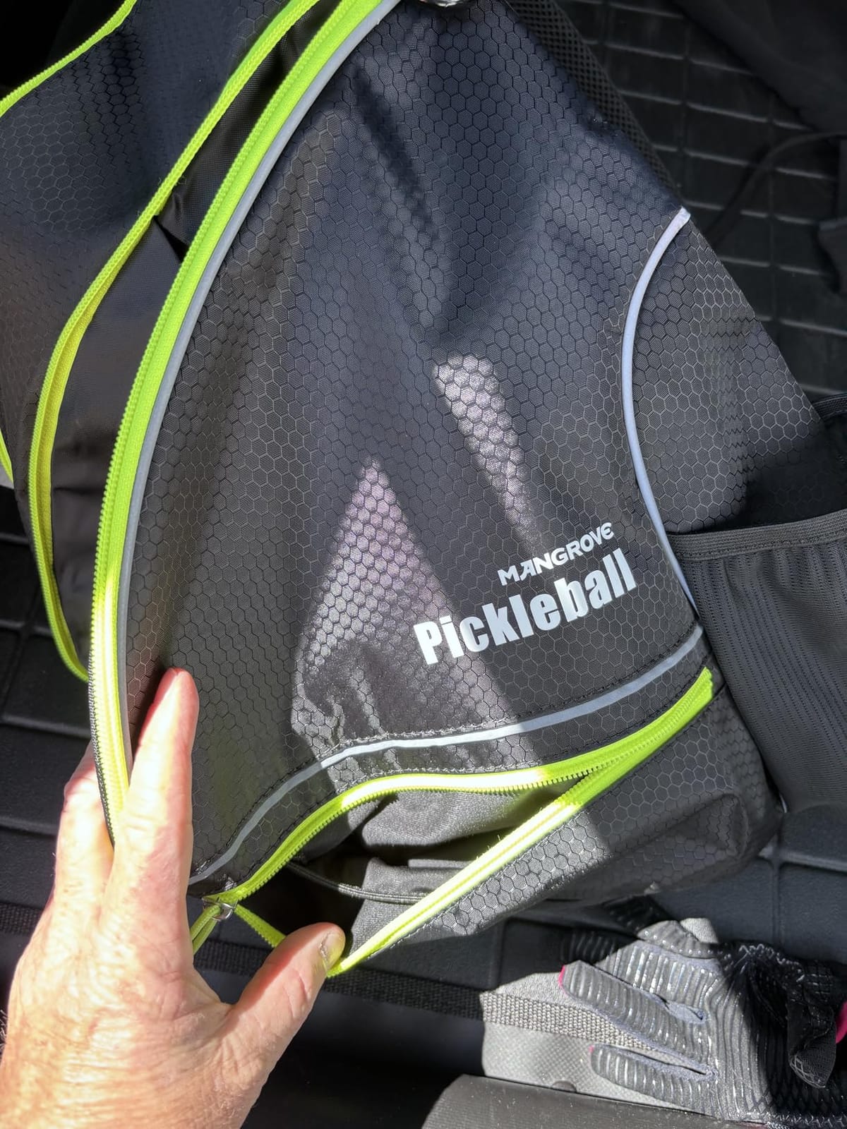 Mangrove Pickleball Bag with Fence Hook/Large Capacity/Safety Pocket | 600D Water-Resistant Pickleball Backpack, Reversible Air-mesh Sling Strap, Quick-Access Carry, Padded Back, For Court & Daily customer photo 2