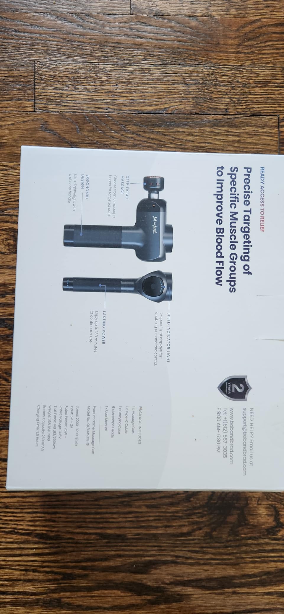 BOB AND BRAD X6 Pro Massage Gun Deep Tissue Percussion with Metal Head | FSA Eligible Professional Muscle Massage Gun for Athletes, HSA Electric Massager Gun for Pain Relief, Gift for Men Women customer photo 2
