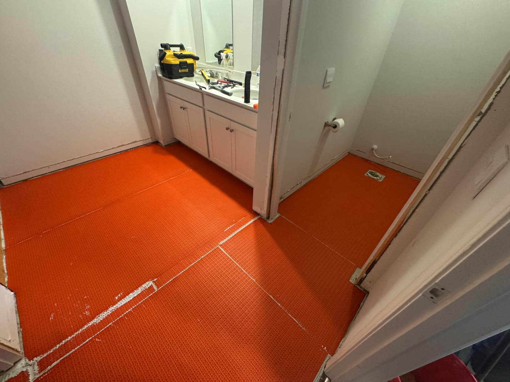 Uncoupling Membrane, Tile Underlayment, Floor, 3.3 ft x 98.5 ft / 323 Sq Ft | Houseables Tile Membrane, Flooring Underlayment, For Decoupling, Anti Fracture, Waterproof, Anti Crack, Vapor, 1/8