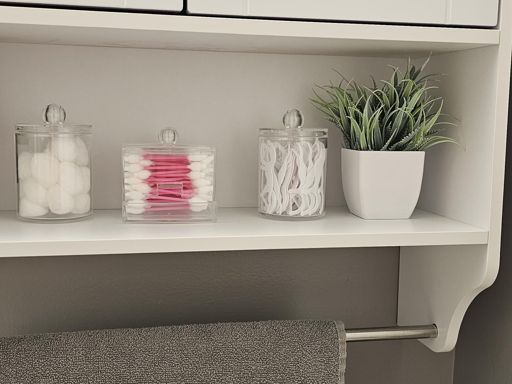 Der Rose 2 Pack Fake Plants Small Plants for Bathroom Office Decor | Mini cute faux plants, table desk home laundry room entryway decor, bathroom classroom decor, maintenance-free customer photo 1