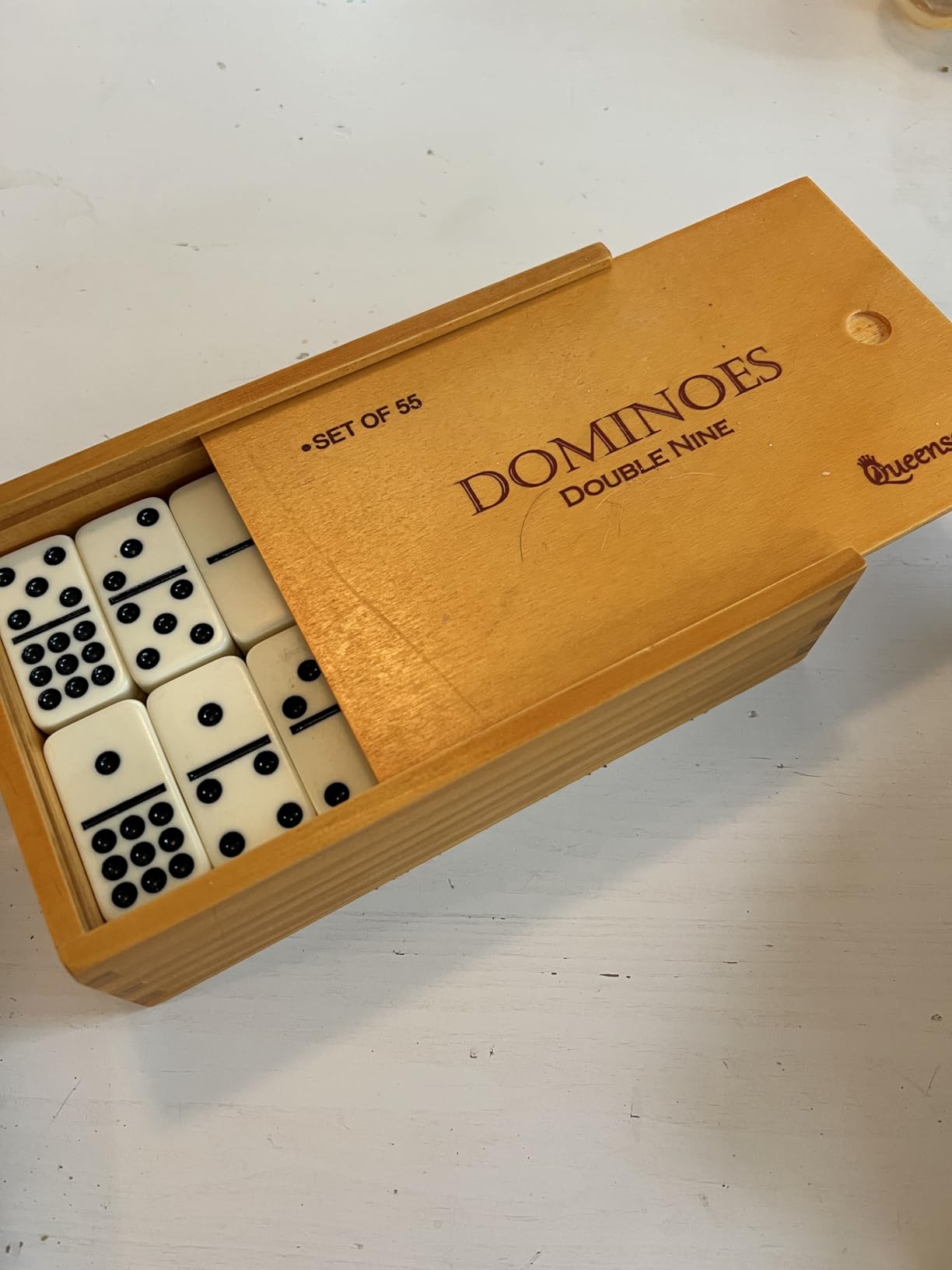 Dominos Game Double 9 - Dominos Set for Adults and Kids Ages 8 and up - Double Nine Dominoes Set, Classic Board Games - Domino Set for Family Game Nights - Double Nine Dominos Set 55 Tiles with Case customer photo 1