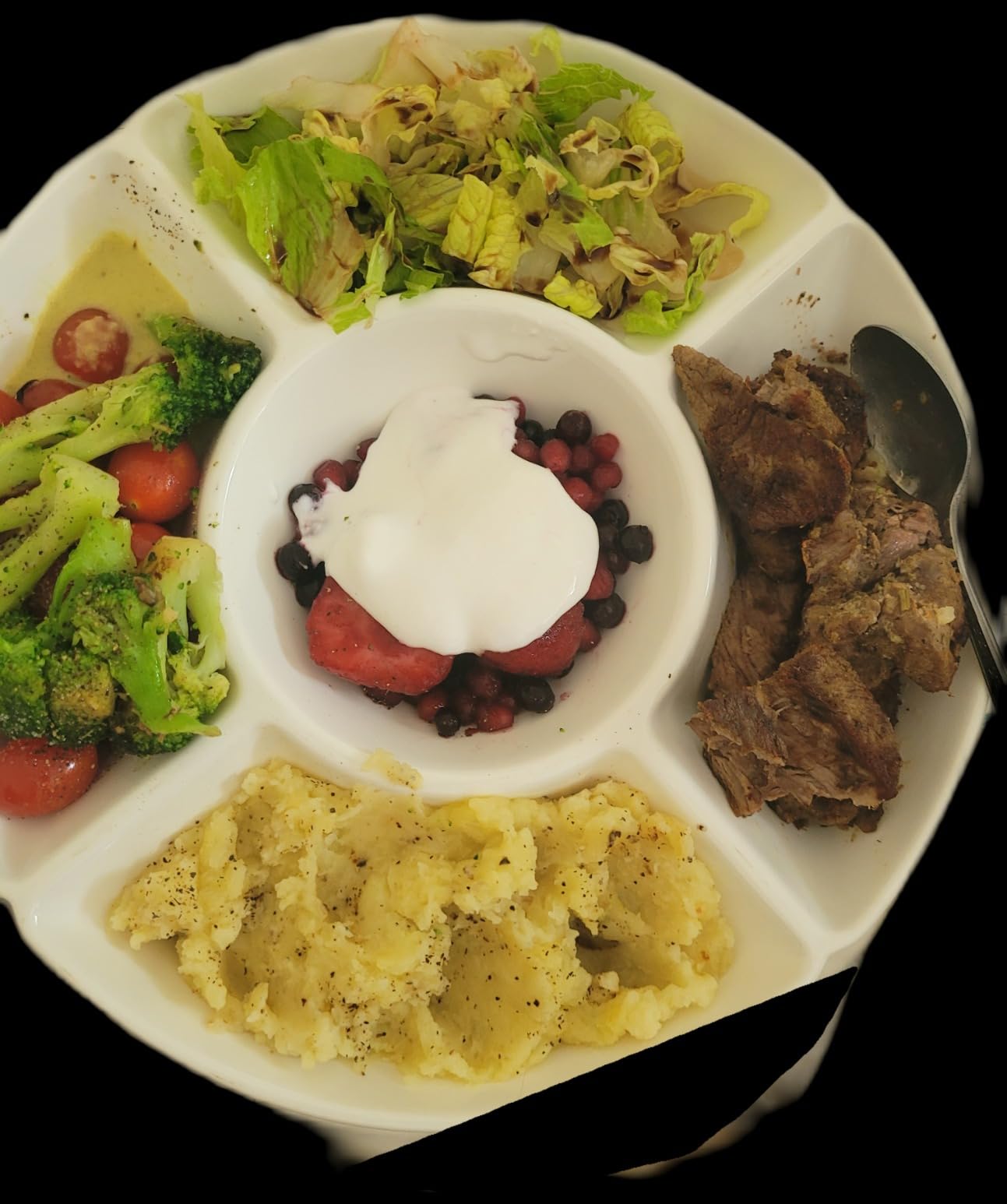 Sweese Porcelain Chip & Dip Serving Set - Divided Platter with 5 Compartments, Relish Tray for Snacks, Veggies, Candy - Durable, Microwave & Dishwasher Friendly - Elegant White Design for Parties customer photo 1