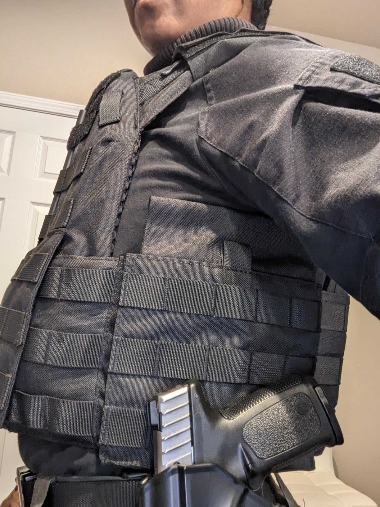 GFIRE Tactical Vest, Quick Release Lightweight Breathable Vest for Training | Fits L-4XL, Adjustable Size for Outdoor Hunting & Airsoft customer photo 1