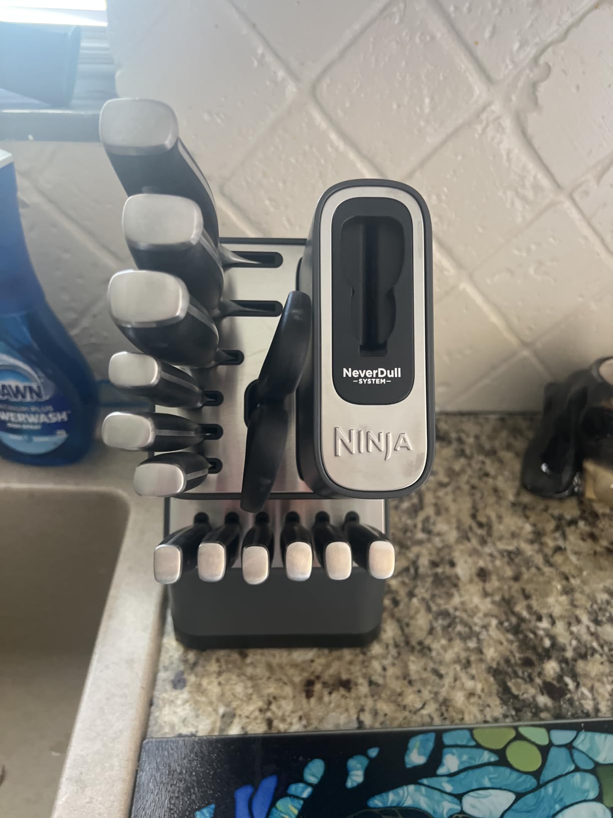 Ninja K32012 Foodi NeverDull Premium Knife System, 12 Piece Knife Block Set with Built-in Sharpener, German Stainless Steel Knives, Black customer photo 2