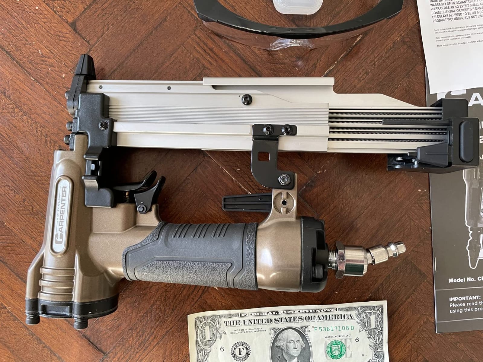 Carpenter CP635 23 Gauge 1-3/8 inch Pin Nailer | Pneumatic | 23 Gauge Pin Nails from 5/8-Inch up to 1-3/8-Inch | Pinner customer photo 1