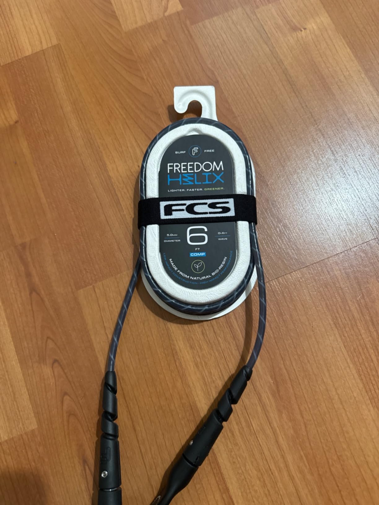 FCS Freedom Helix Leash for Shortboard, Fun Shape, and Longboard Surfboards customer photo 1