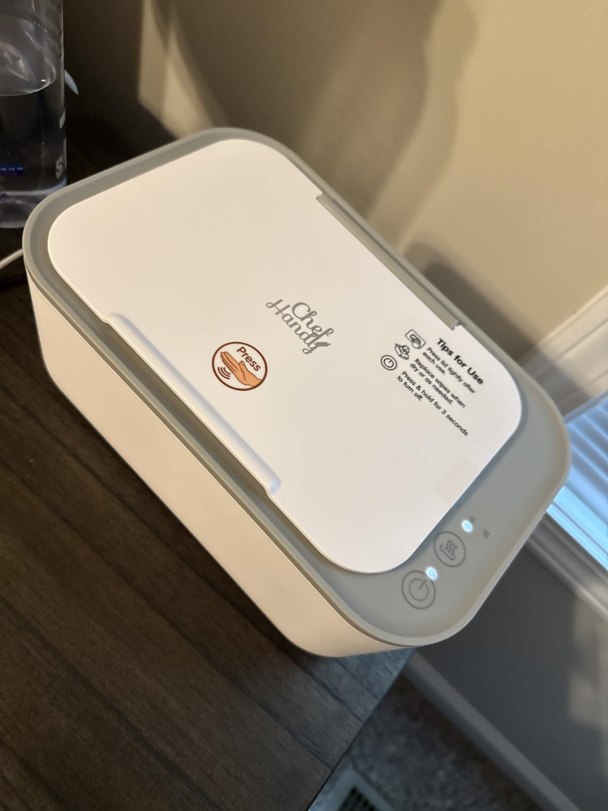 Chefhandy Baby Wipe Warmer with Surround Heating, Large Capacity, White | Fits baby wipes and most adult-size wipes. 3 temperature settings customer photo 1