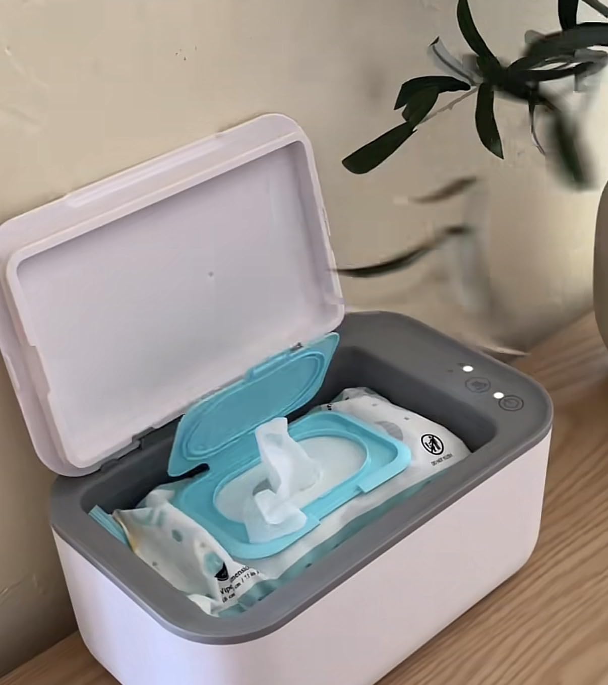 Chefhandy Baby Wipe Warmer with Surround Heating, Large Capacity, White | Fits baby wipes and most adult-size wipes. 3 temperature settings customer photo 2