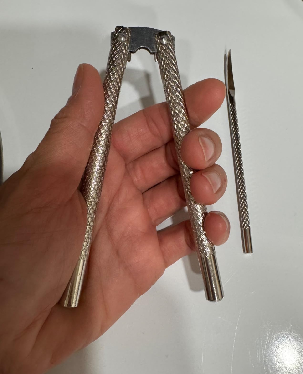 Nut Cracker Set, Nutcracker Tool, Lobster or Crab Cracker | Heavy Duty Metal Nut Cracker For Walnuts, Pecans & Almonds customer photo 1