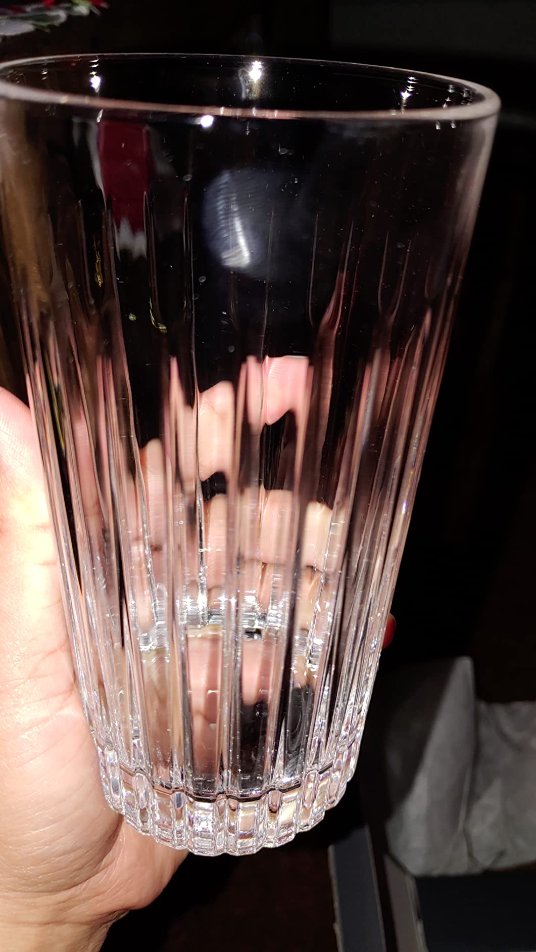 Viski Reserve Milo Crystal Highball Glasses - European Crafted Collins Glasses Set of 4-14oz Cocktail Glass for Wedding or Anniversary and Special Occasions Gift Ideas customer photo 1