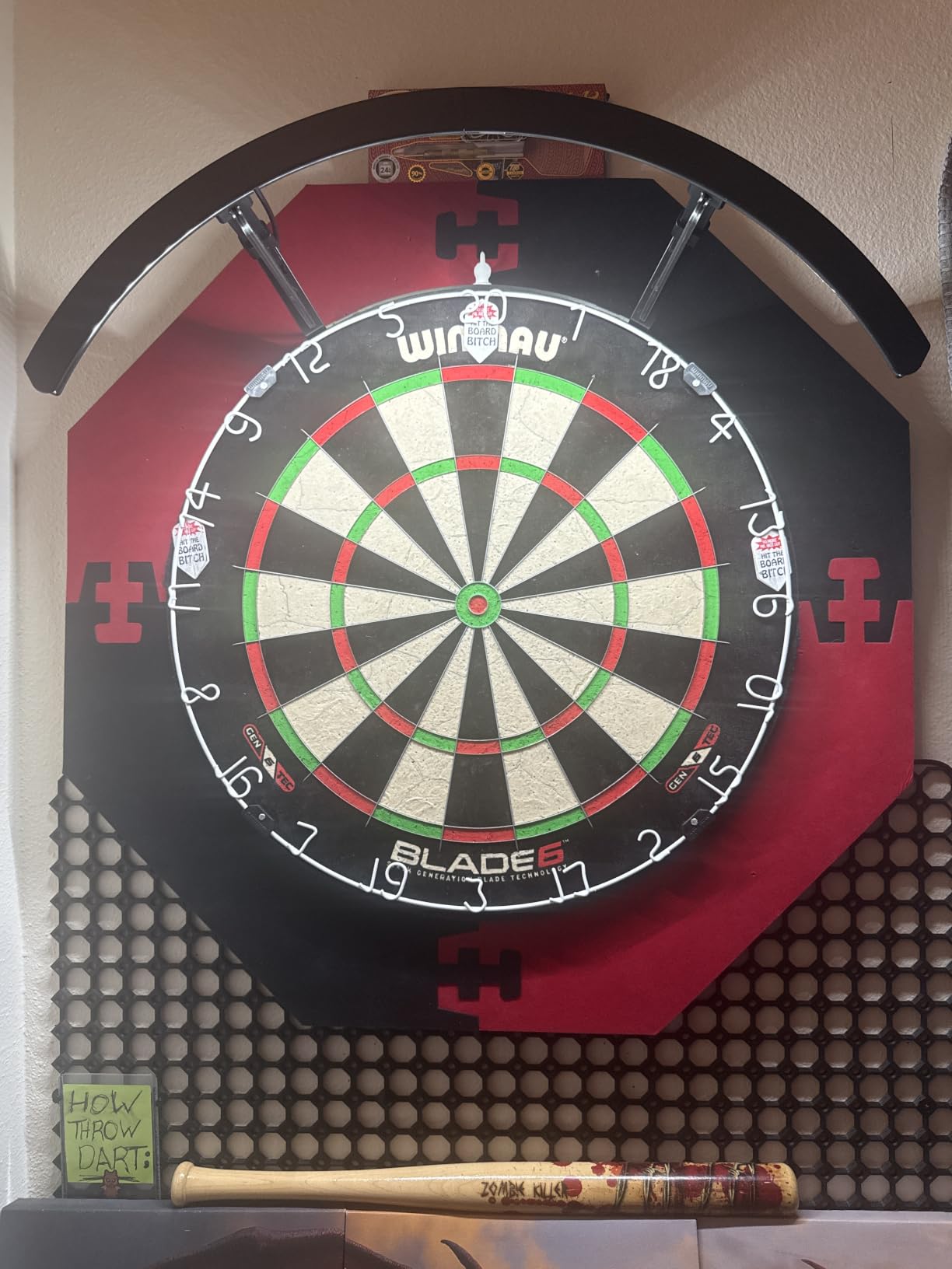 WINMAU Professional Bristle Dartboard - PDC Tournament Board with Official Tournament Specifications - Available in Blade 6 Single, Dual, Triple Core & Blade X Generations customer photo 2