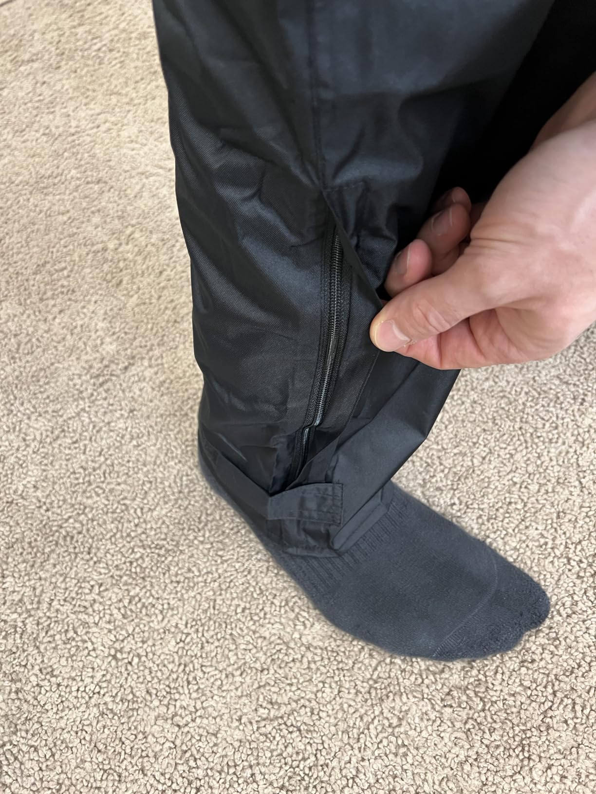 iCreek Men's Rain Pants Waterproof Breathable Lightweight Rain Over Pants customer photo 2