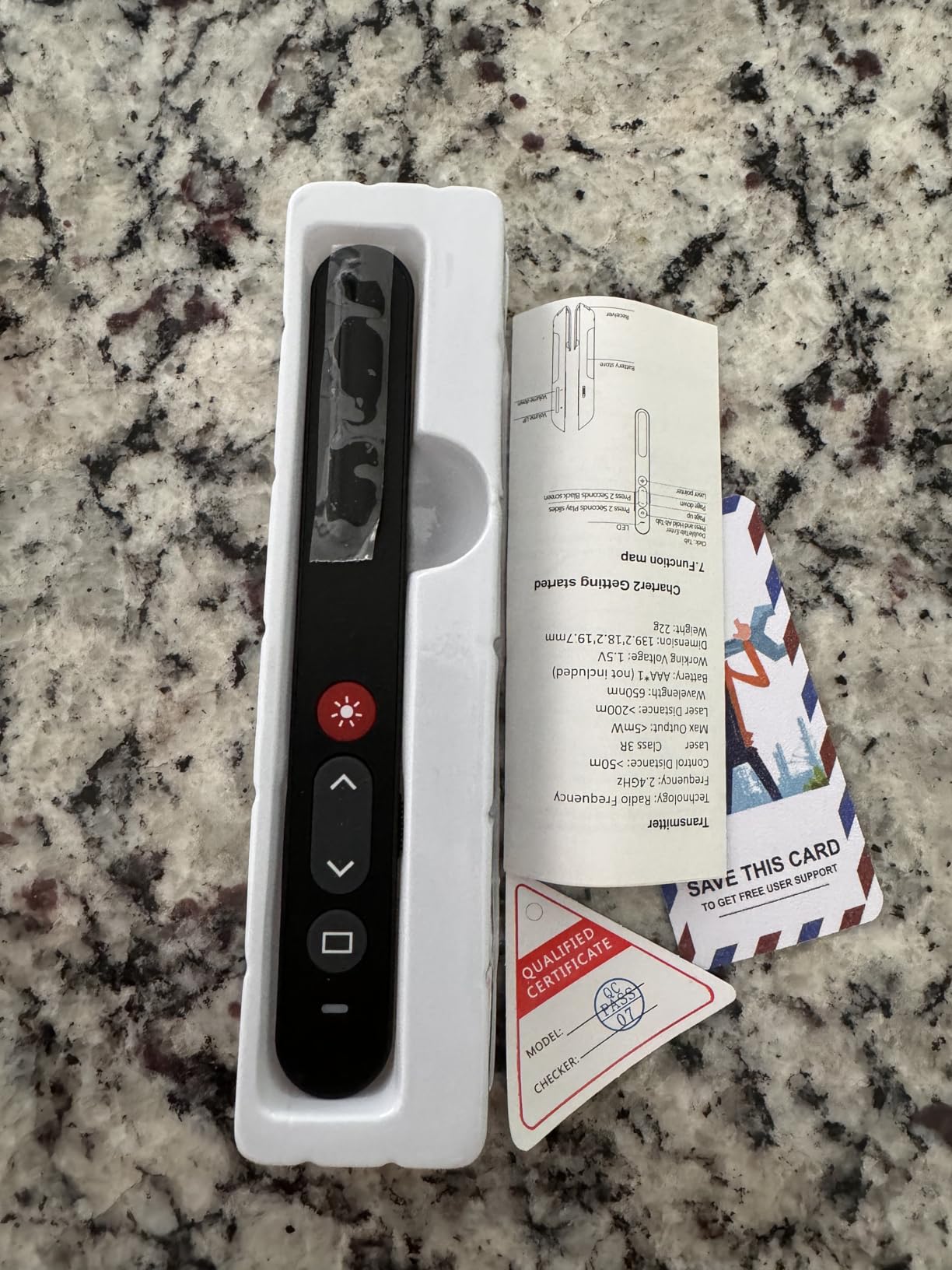 Laser Pointer for Presentations, Wireless Presenter Clicker for PowerPoint Slide with Hyperlink & Volume Control, Presentation Remote for Mac/Computer/Laptop, Google Slide/PPT/Keynote customer photo 2