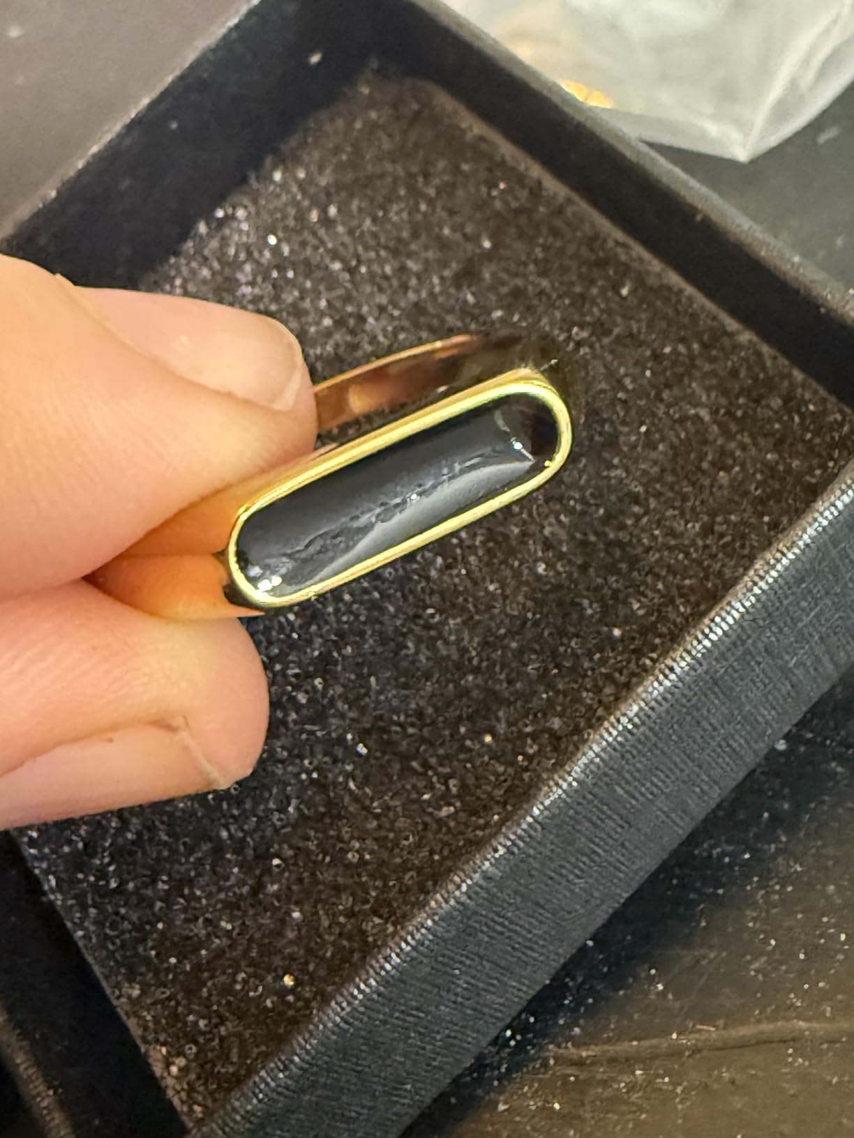 VQYSKO Signet Ring for Men & Women 316L Stainless Steel Statement Band Ring customer photo 2