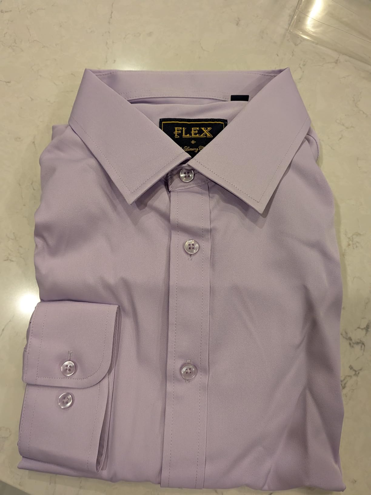 J.VER Men's Dress Shirts Solid Long Sleeve Stretch Wrinkle-Free Formal Shirt Business Casual Button Down Shirts customer photo 2