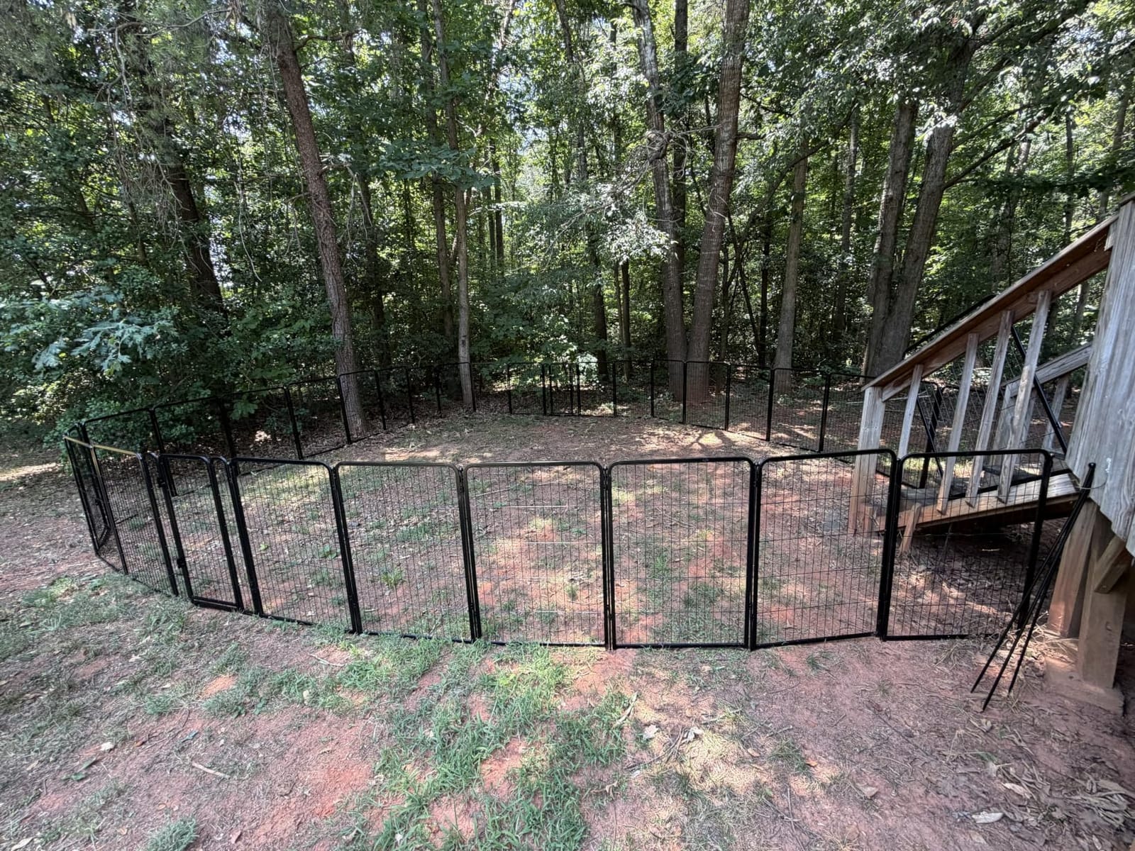 FXW No Dig Garden Fence, Outdoor for Yard, 32in(H) x 36.4ft(L), 16 Panels | Heavy-duty Metal Animal Barrier, Dog-friendly yard, Flower bed protection, Flexible layout, Decorative customer photo 2