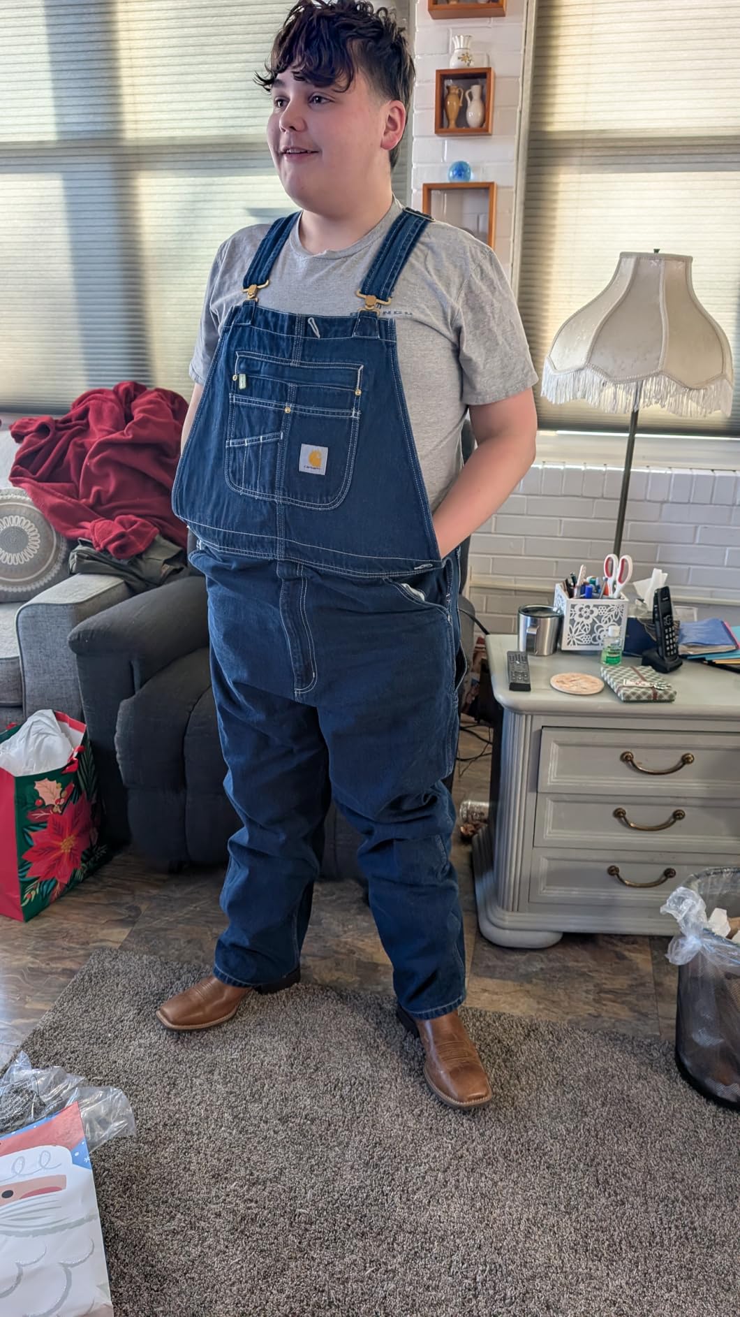 Carhartt Men's Denim Bib Overall customer photo 2