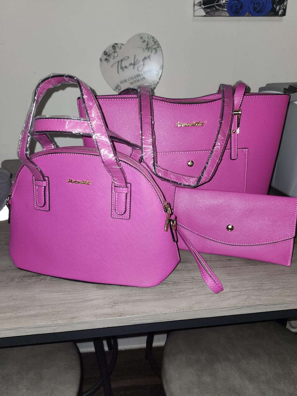 Montana West 3PCS Purses for Women Tote Bag and Wallet Set Shoulder Satchel Handbags customer photo 1