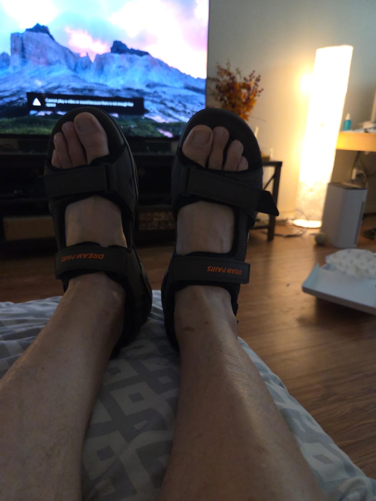 DREAM PAIRS Men's Hiking Walking Sport Water Sandals customer photo 2